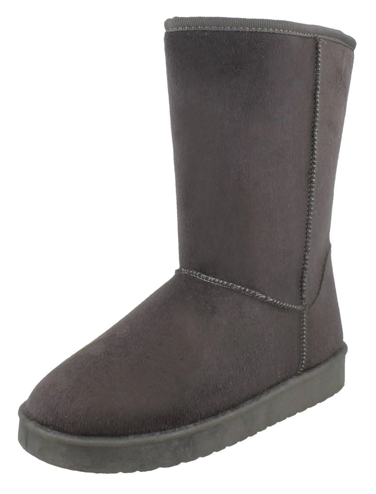 Poppy Fur Lined Winter Boots in Dark Grey