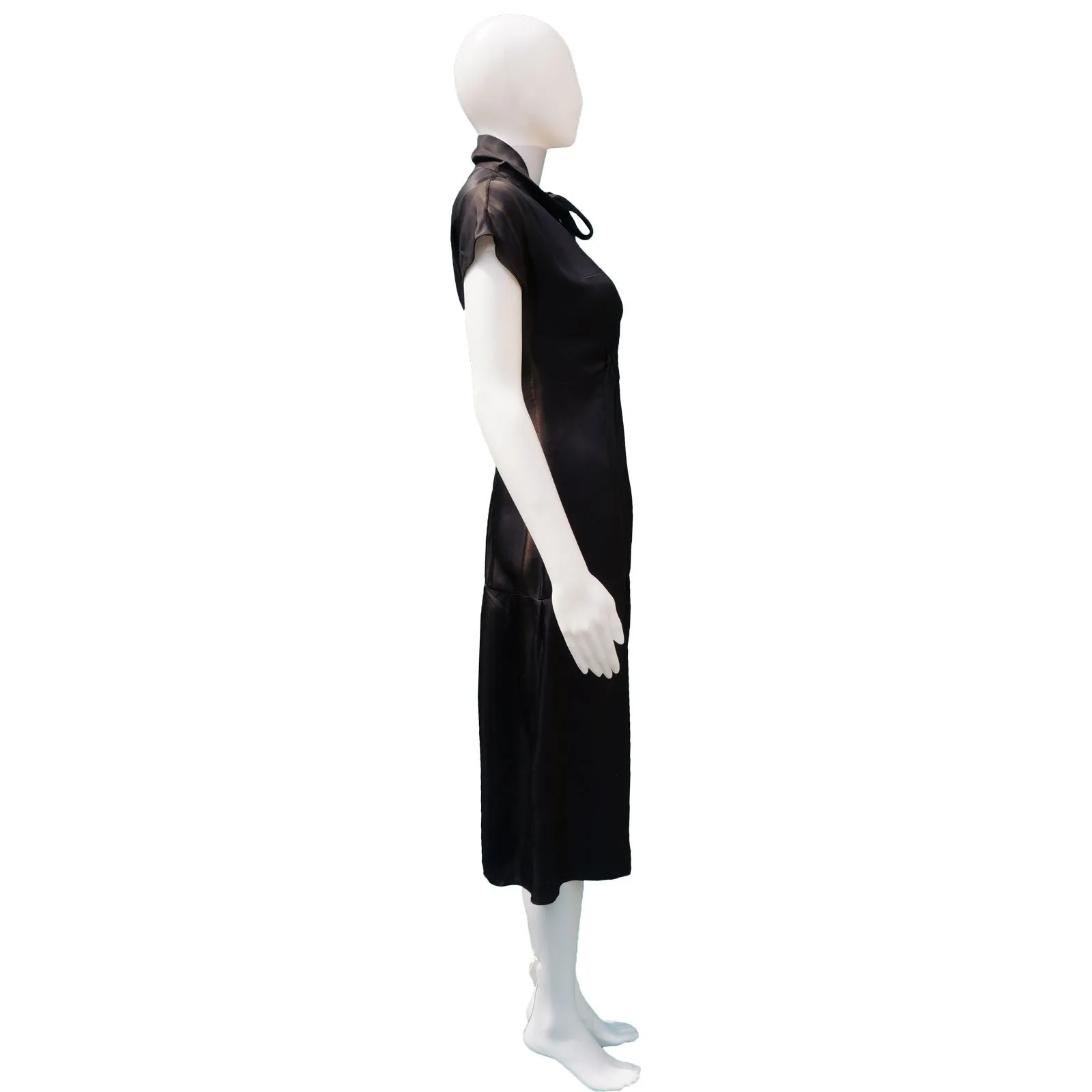PRADA SILK WITH TIE NECK DRESS