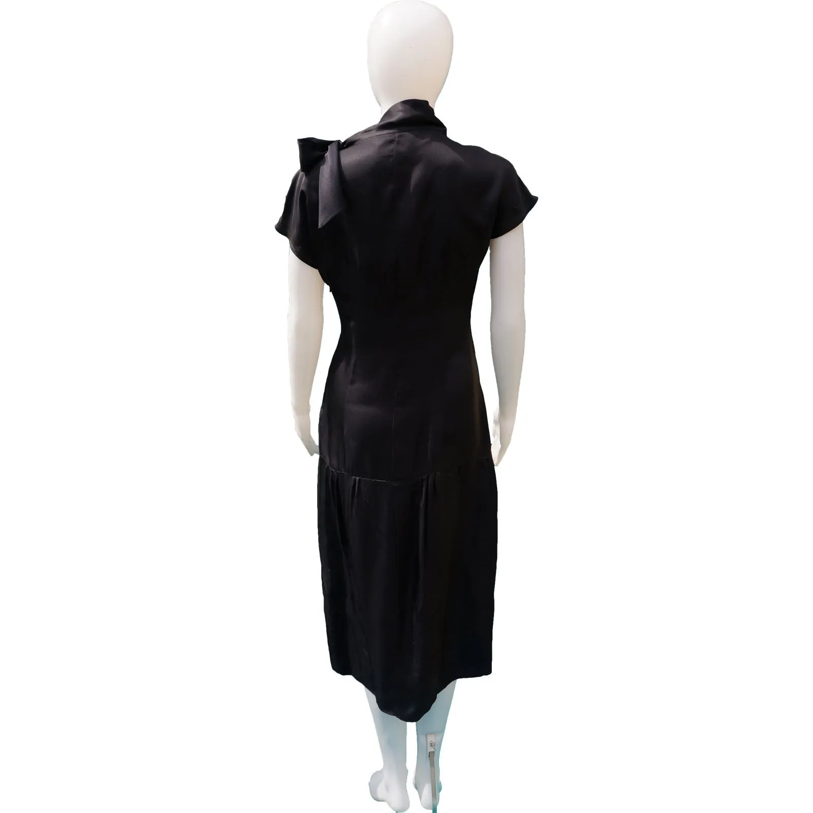 PRADA SILK WITH TIE NECK DRESS