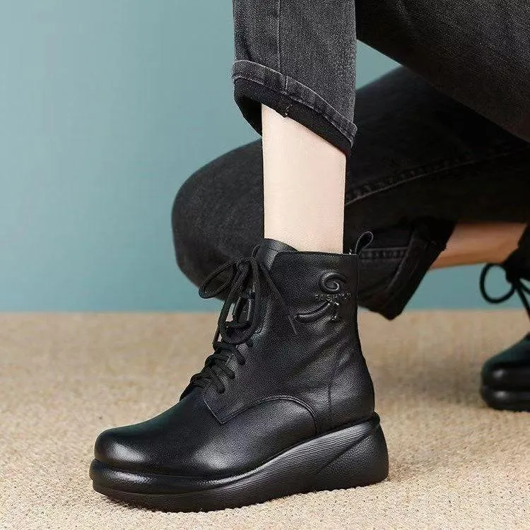Pure Leather Waterproof & Durable Ankle Boots