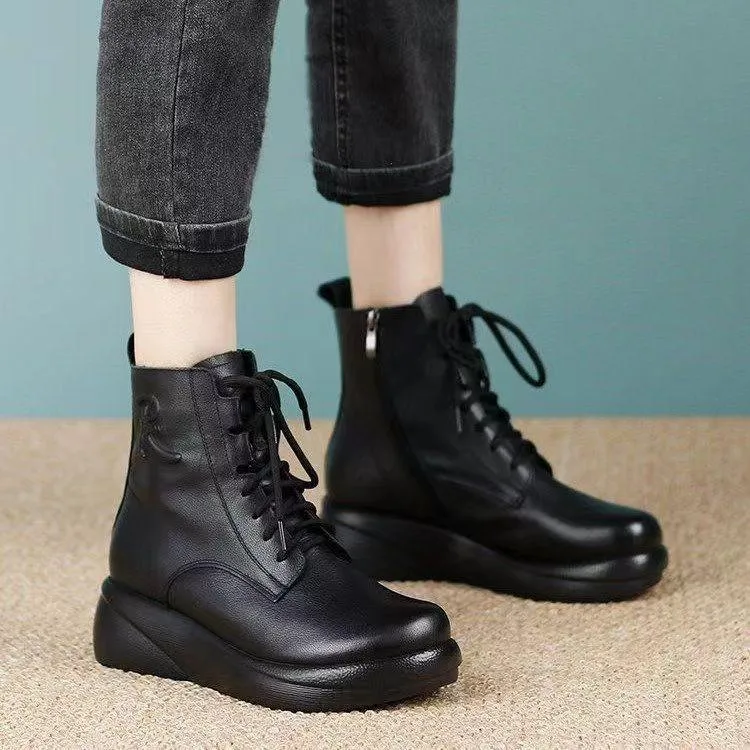 Pure Leather Waterproof & Durable Ankle Boots