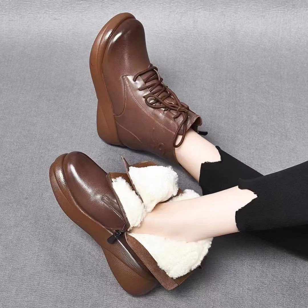 Pure Leather Waterproof & Durable Ankle Boots