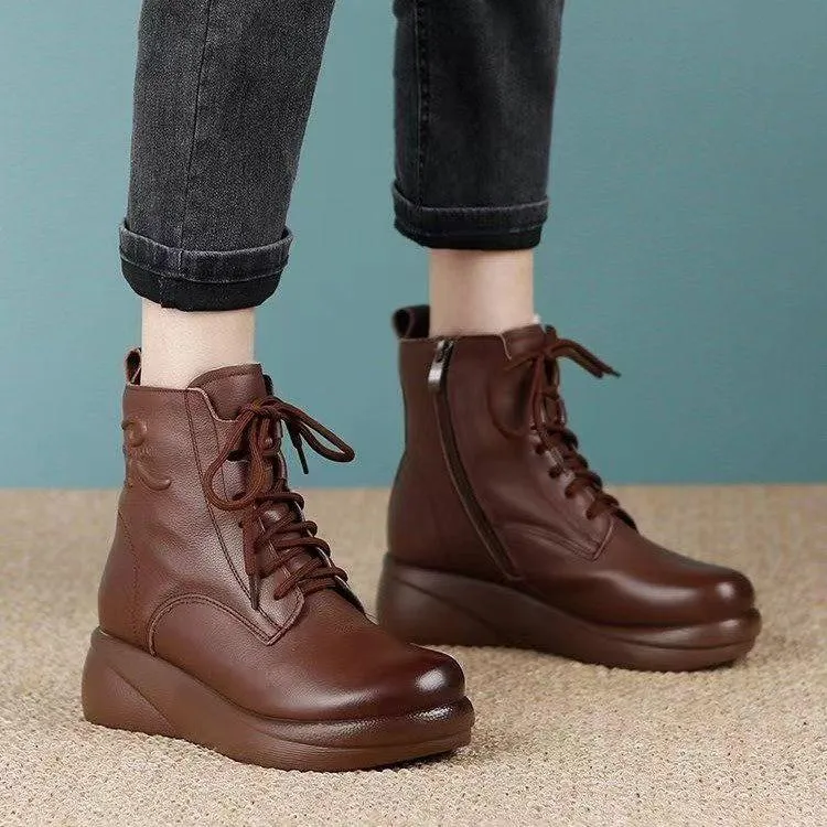 Pure Leather Waterproof & Durable Ankle Boots