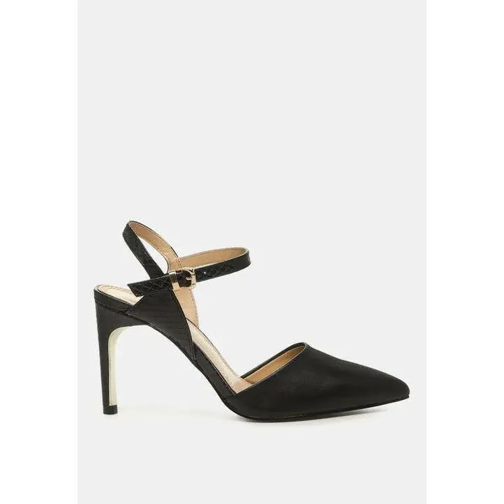 Sha Ankle Strap Slingback Stiletto Heel Sandals