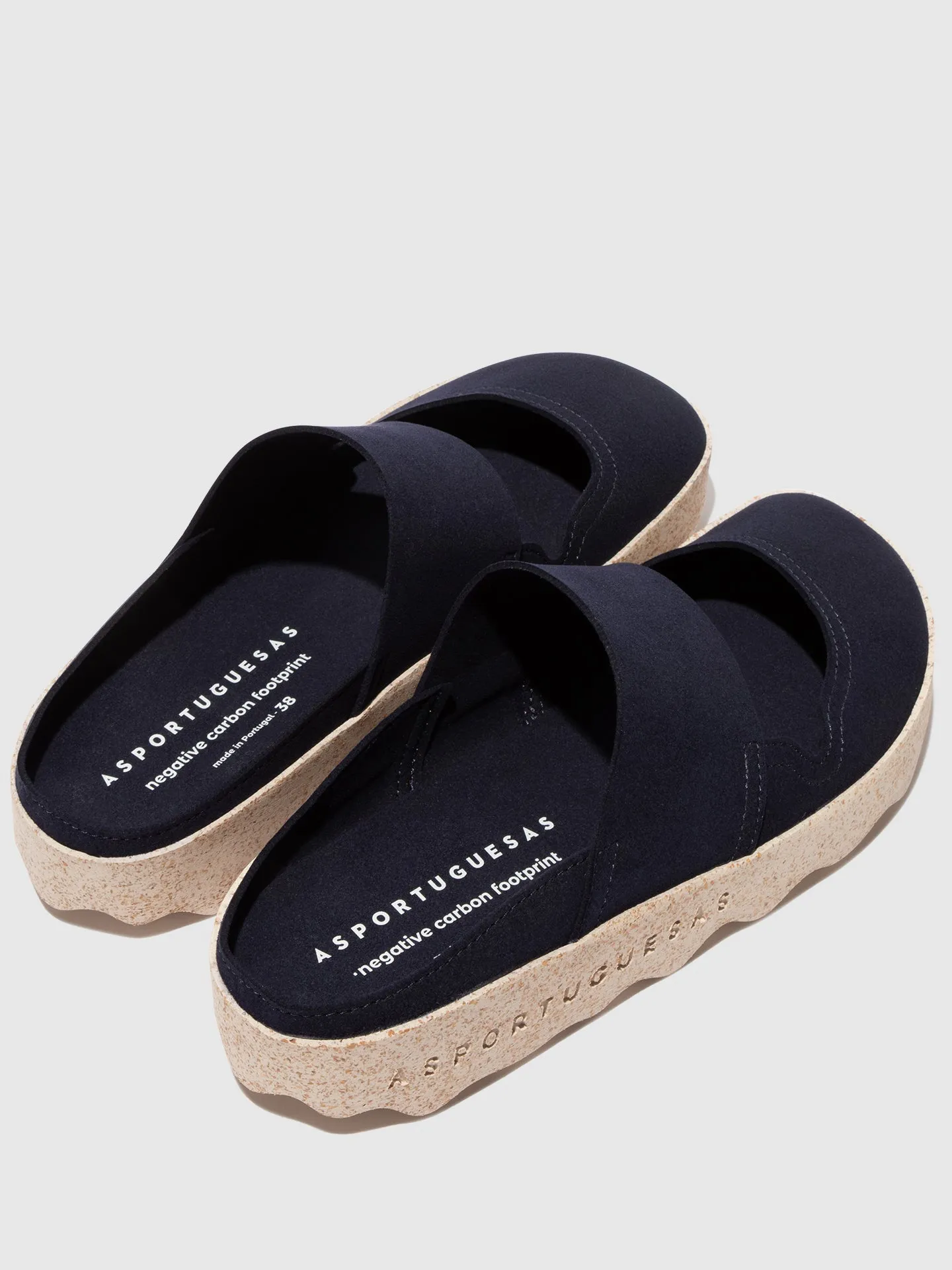 Slip-on Mules CANA NAVY