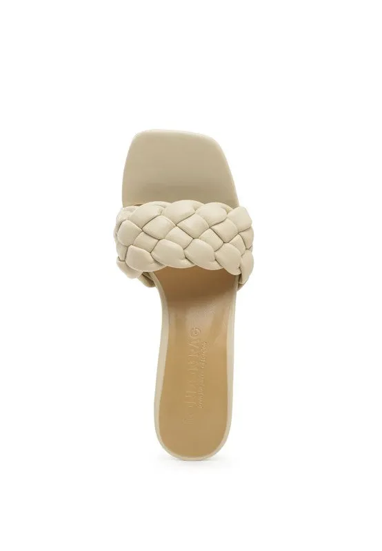 So Beauty-  Woven Fashion Mules