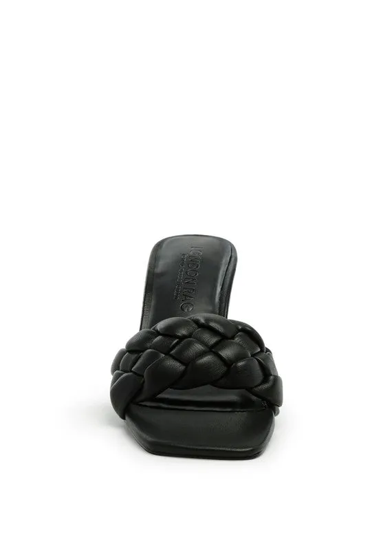So Beauty-  Woven Fashion Mules