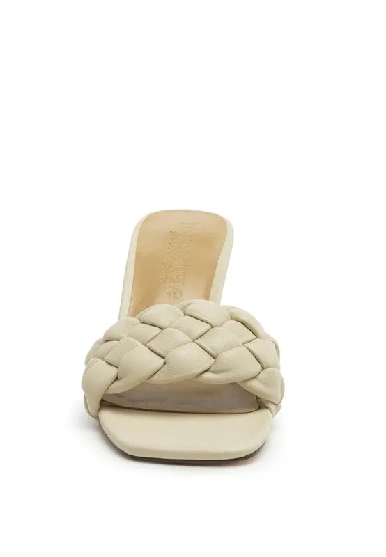 So Beauty-  Woven Fashion Mules