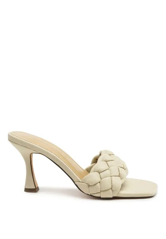 So Beauty-  Woven Fashion Mules