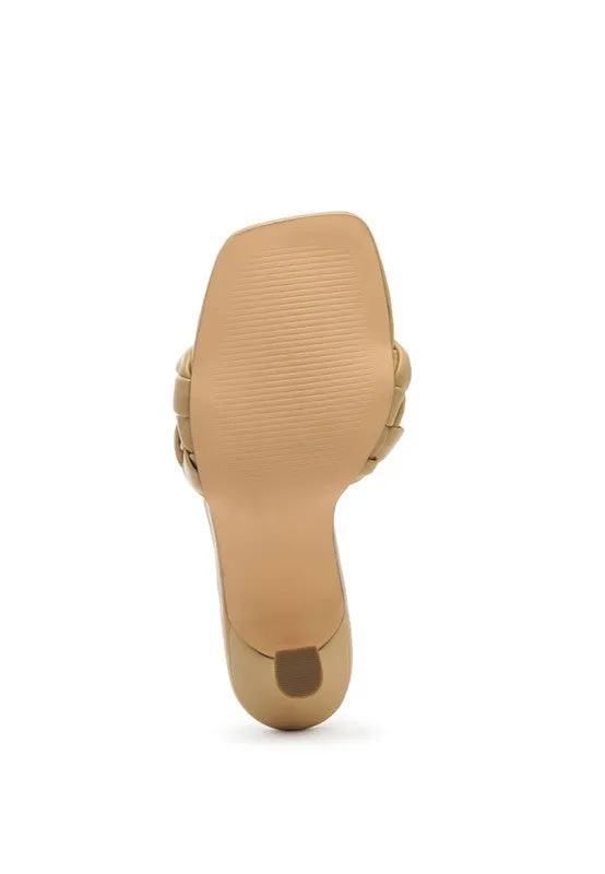 So Beauty-  Woven Fashion Mules