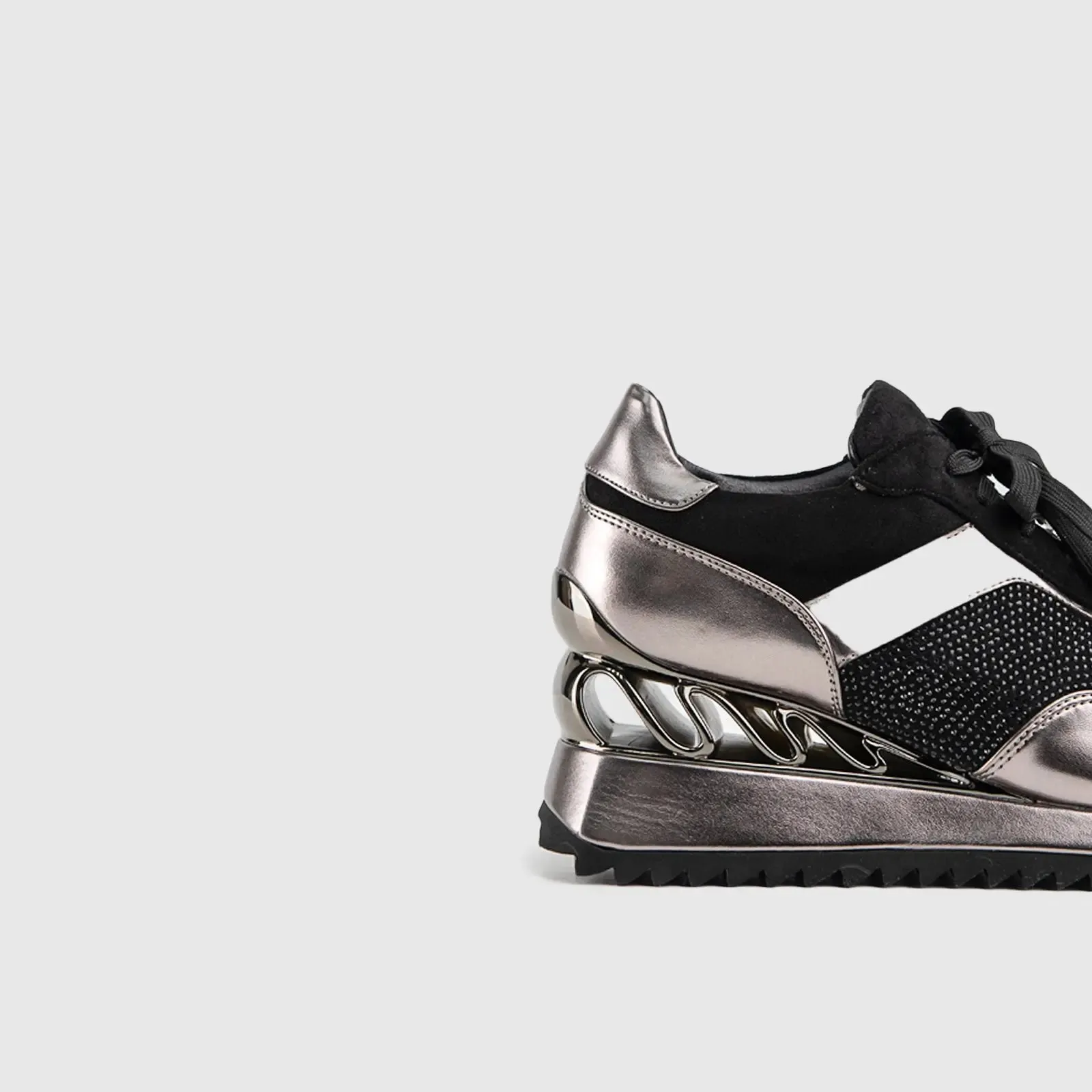 Statement Sneakers Pewter SCR03