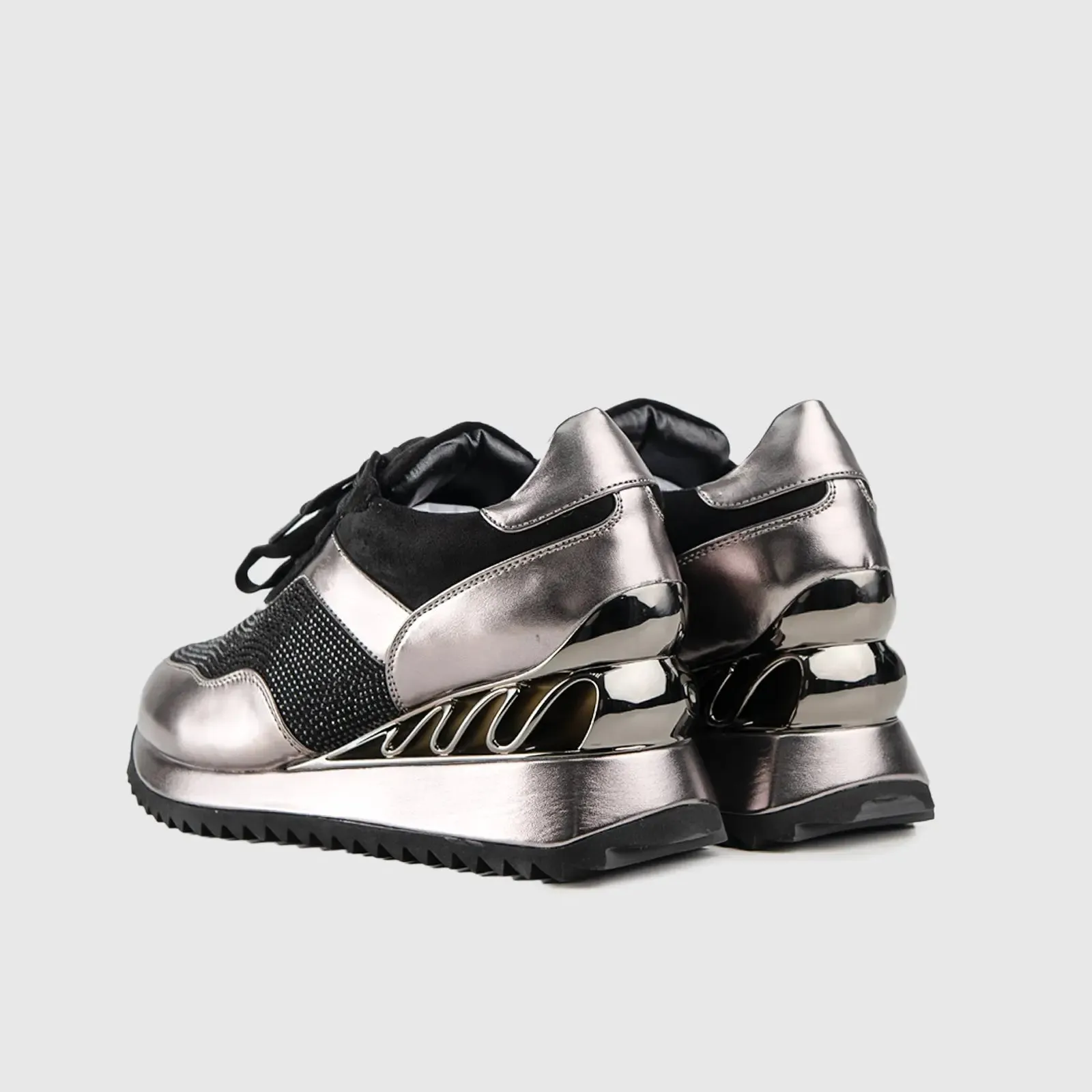 Statement Sneakers Pewter SCR03