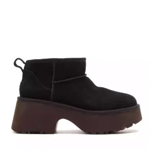 Ugg Classic Ultra Mini New Heights Suede Women's Ankle Boots
