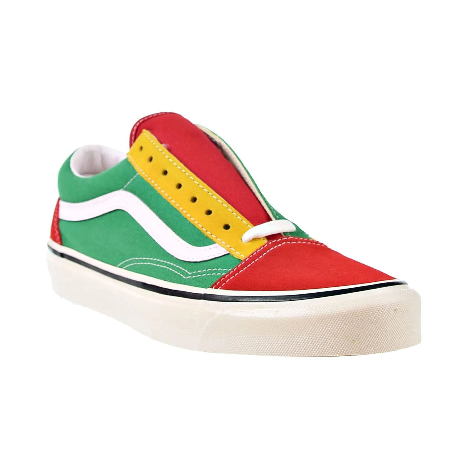 Vans Old Skool 36 DX Men's Shoes Red-Emerald-Yellow