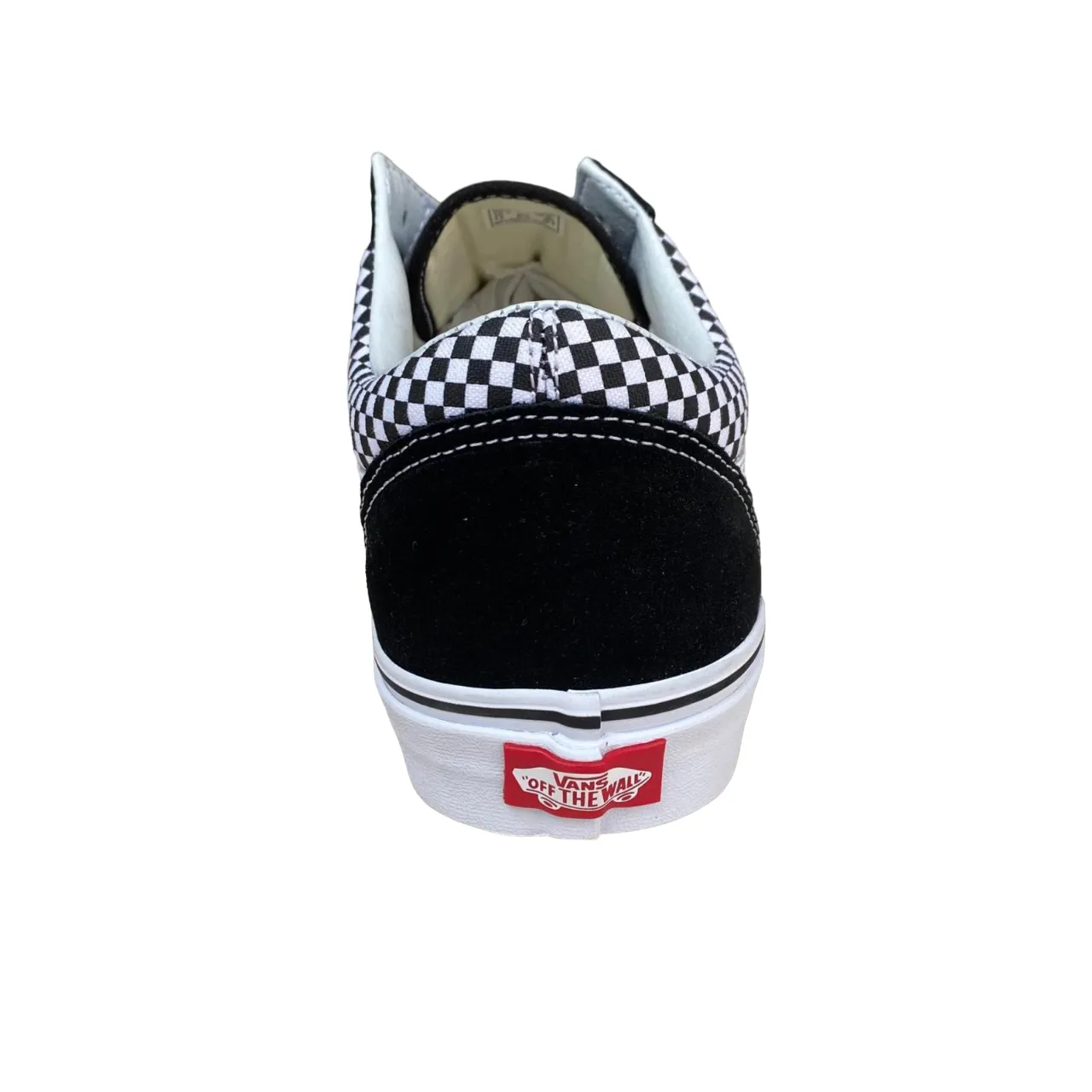 Vans scarpa sneakers da uomo Old Skool a quadri VN0A38G1Q9B nero-bianco