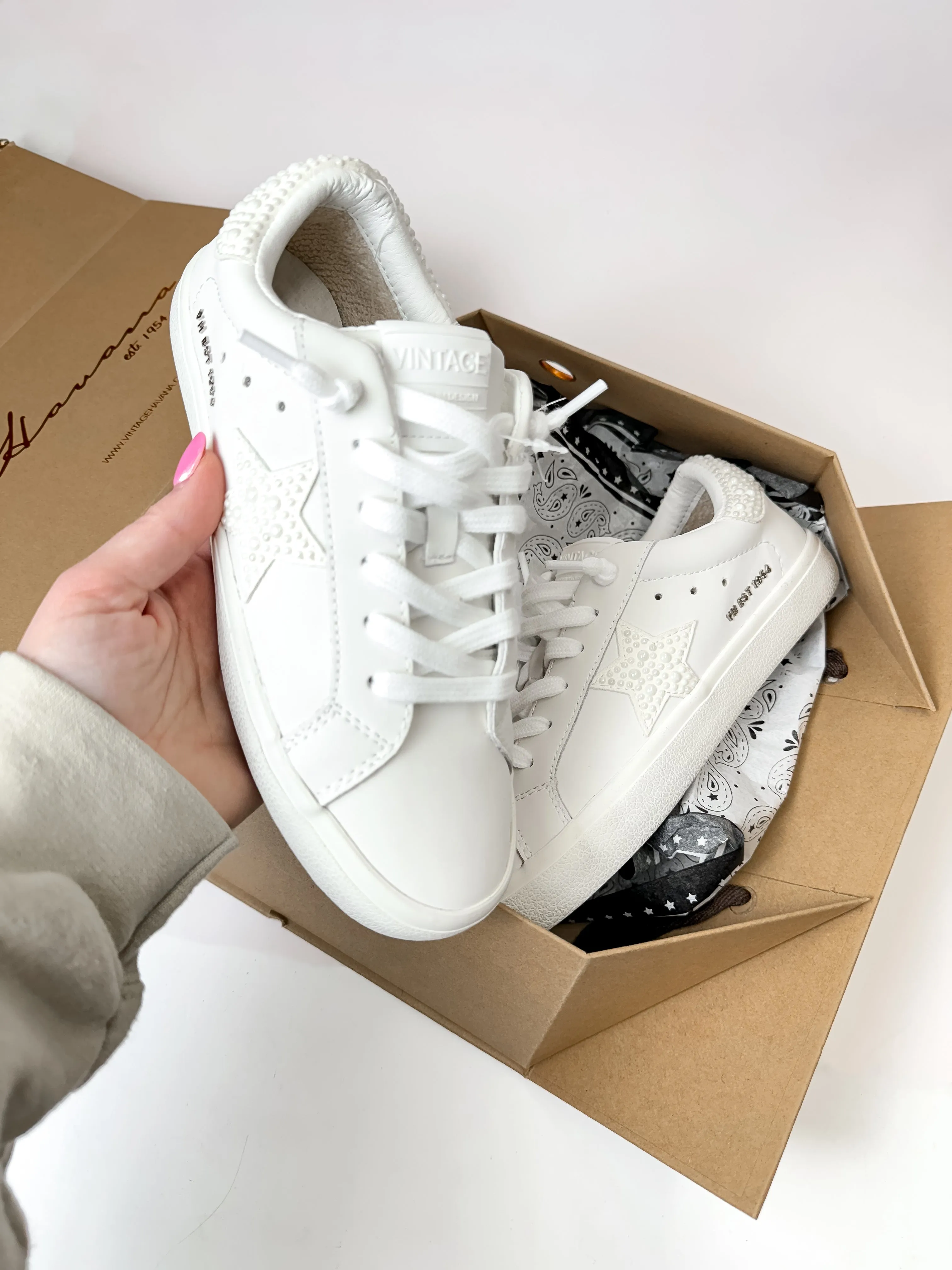 Vintage Havana | Dayna Sneakers in White Multi