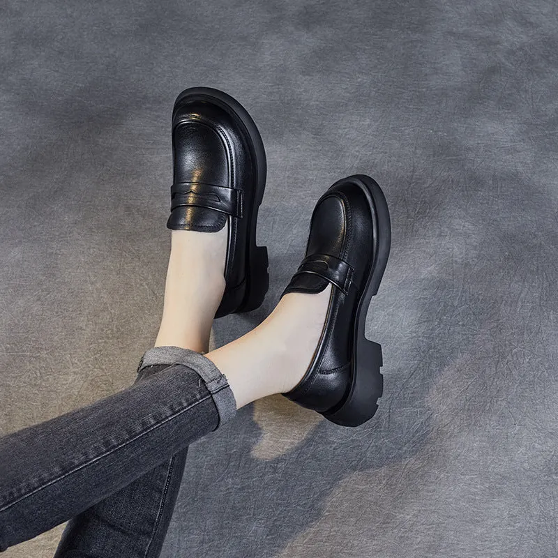 Women Minimalist Retro Casual Soft Leather Loafers